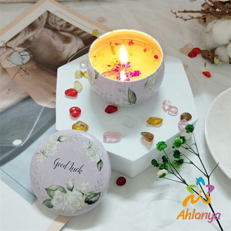 ahlanya-เทียนหอม-อโรมาเทอราพี-ตลับเทียนบาล์ม-กลิ่นหอม-ผ่อนคลาย-scented-candle