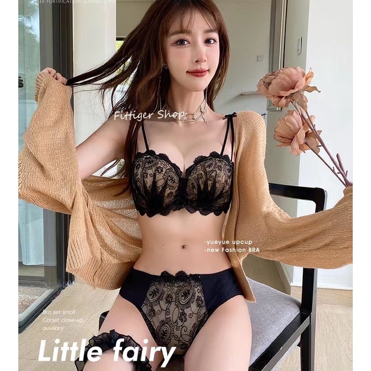เสื้อชั้นในแฟชั่น-ชุดชั้นในไร้โครง-ถอดสายได้-มีลายดอกสวยงามน่ารัก-มีฟองดันทรงในตัว-ny89