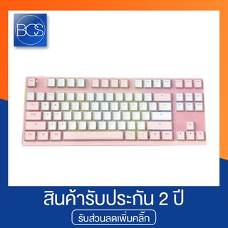 OKER K82 Winter Pink TKL RGB Mechanical Backli Wired Gaming Keyboard Bule Switce คีย์บอร์ดเกมมิ่ง-(Pink)