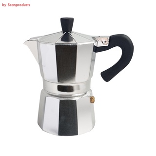 by Scanproducts หม้อต้มกาแฟสด Moka pot ขนาด 3 ถ้วย/150ml รุ่น by Scanproducts Moka Pot 3cup Premium