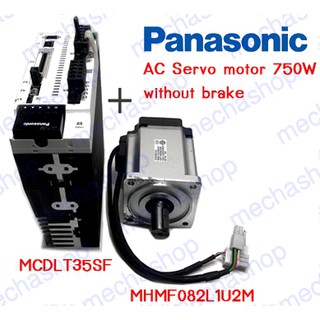 เอซีเซอร์โวมอเตอร์ Panasonic MHMF082L1U2M plus MCDLT35SF 750W MINAS A6 Servo motor and driver kit