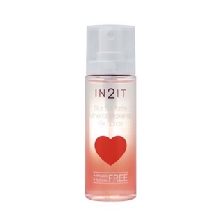 ภาพขนาดย่อของสินค้าถูก/แท้ IN2IT Blur & Matte's Mineral Make-up Fix Spray BMF อินทูอิท เบลอ&แมตท์ สเปรย์นำแร่ BMF