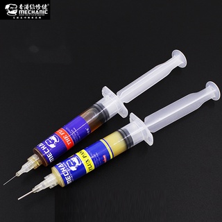 MECHANIC 2PCS/LOT Liquid/paste soldering flux for iPhone cpu nada BGA demolition special solder paste [10cc] + Needle