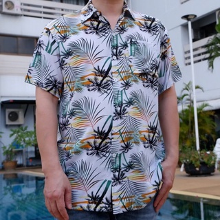 เสื้อฮาวาย เสื้อเชิ้ต ผลิตเอง เสื้อวินเทจ ลายใหม่ hawaii สินค้ามาใหม่ ผ้านิ่มขึ้น สไตล์เกาหลีมาแรง พร้อมส่งที่