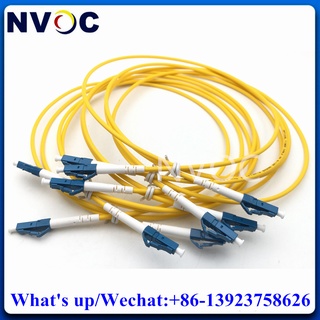 50Pcs LC-LC 2M 3.0mm Fiber Patch Cord,Single Mode Simplex LC/SC/FC/STPC 3.0mm 2M Yellow LSZH Fiber Optic Patch Cord Cabl