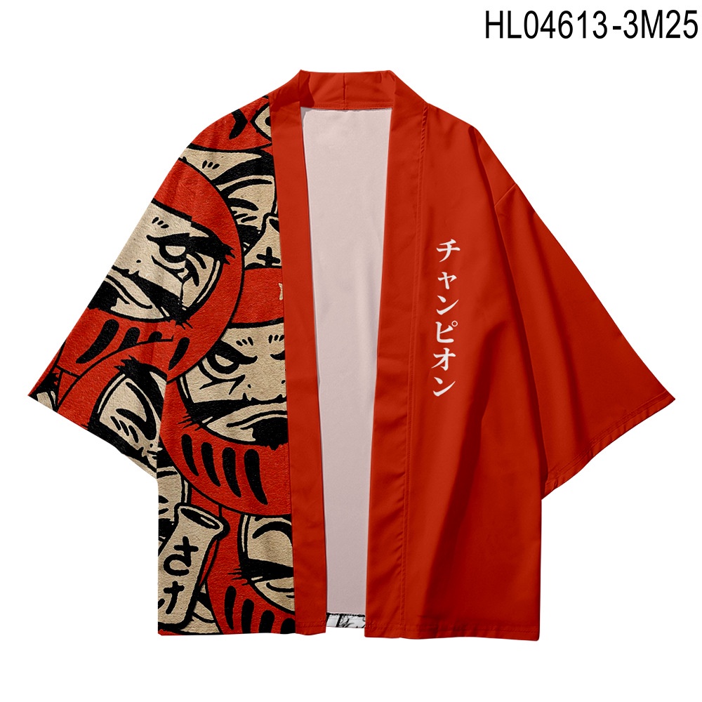 ภาพสินค้าเสื้อคลุมกิโมโน พิมพ์ลายเม็ดมะม่วงหิมพานต์ 3 มิติ สไตล์ญี่ปุ่น แฟชั่นสําหรับผู้ชาย และผู้หญิง จากร้าน ys0418.th บน Shopee ภาพที่ 6