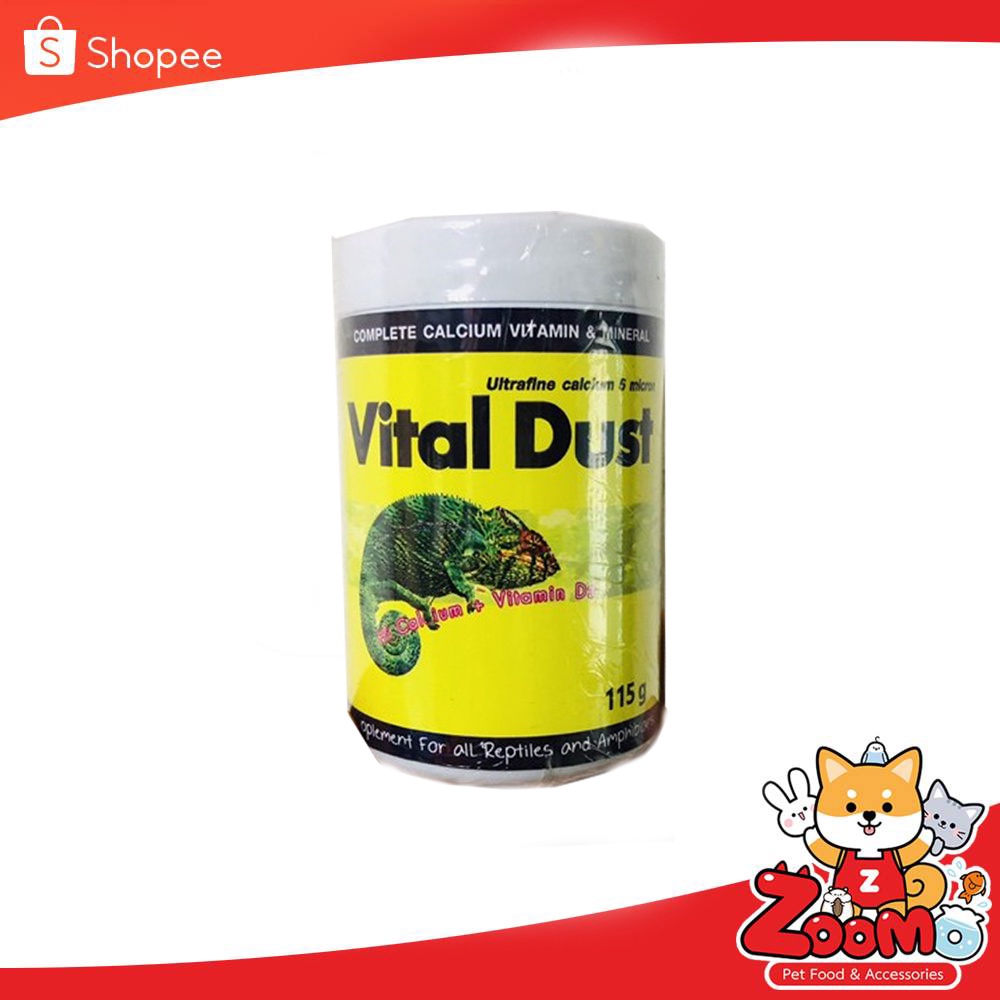Vital Dust แคลเซียม และ วิตามินแร่ธาตุรวม มี D3 สำหรับ สัตว์เลื้อยคลาน ...