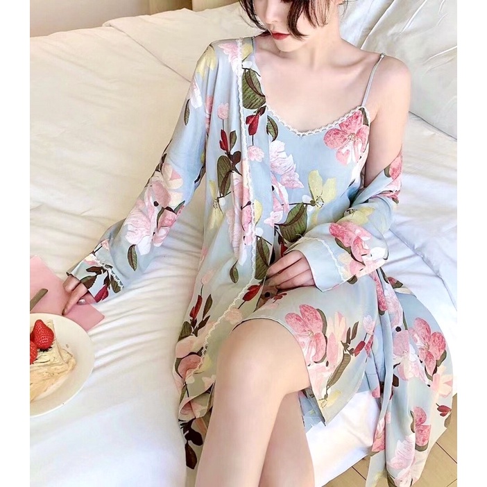 code-sspupj-ลด-100-ชุดนอนเยื่อไผ่-flower-dress-j10-j11-ชุดนอนเดรสผ้าคลุม-ชุดนอนพรีเมียม-ชุดนอน-ชุดนอนเดรส-j10-j11