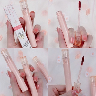 SHAQINUO ลิปสติกสีชมพู Mirror Moisturizing Lip Lacquer Lipstick