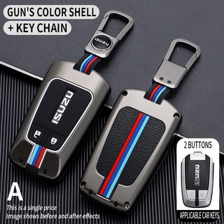 [NEW]พวงกุญแจโลหะผสม2 ปุ่ม For ISUZU D-Max 1.9 / MU-X  Smart Key 2Button Remote
