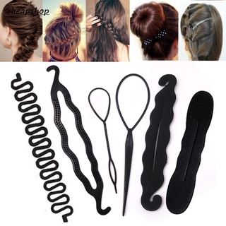 IFYOU DIY Hair Braiding Braider Tool Set Magic Hair Styling Accessories Hair Clip Twist Bun Barrette Elastic for Women Headband