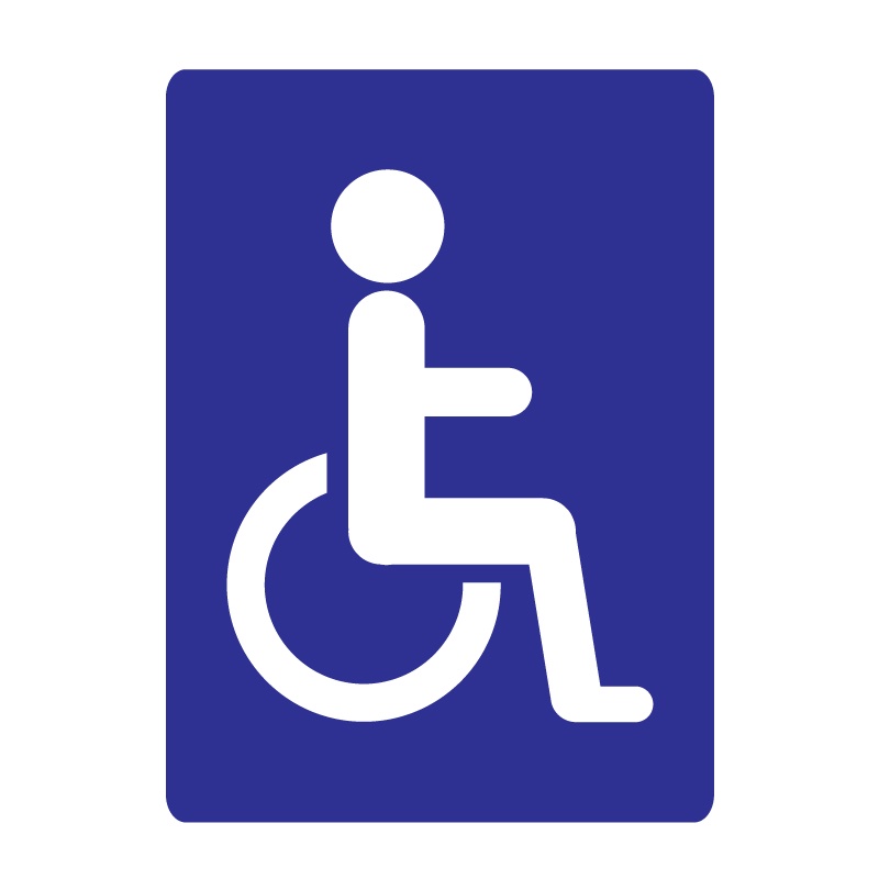สติ้กเกอร์กันน้้ำ-สติกเกอร์ผู้พิการ-ติดรถผู้พิการ-ผู้พิการ-สติกเกอร์ป้ายผู้พิการ-3-ดวง-1-แผ่น-a4-รหัส-e-016