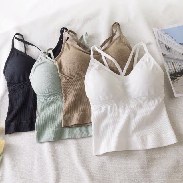 เสื้อสายเดี่ยวผู้หญิง-กระชับ-ใส่สบาย-สีสวย-women-strap-top