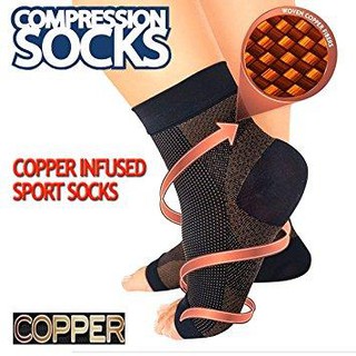 Copper ANTI-FATIGUE FOOT   ถุงเท้าใส่กันเมื่อย ปลอกแก้รองช้ำ ลดการกระแทกบรรเทาอาการปวดเมื่อย ล้าของเท้า รักษาอาการรองช้ำ