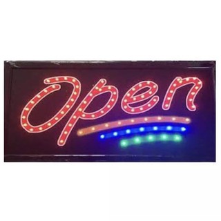 ป้ายไฟ LED OPEN รุ่น YW-06 LED SIGN ข้อความ อักษร ตกแต่งหน้าร้าน