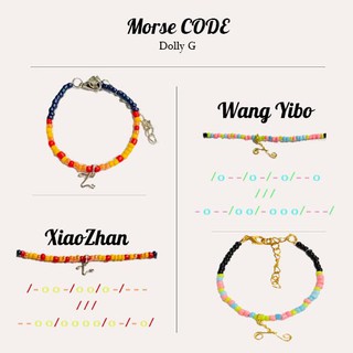 สร้อยข้อมือลูกปัด Morse CODE ‼