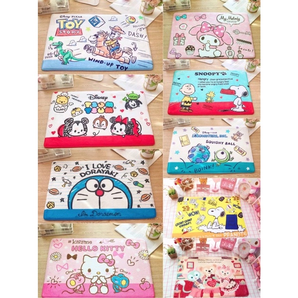 พรี-พรมเช็ดเท้าลายการ์ตูน-พรมเช็ดเท้าน่ารัก-ตกแต่งห้อง-ขนาด-60x40cm-มีกันลื่น-นุ่ม-สบายเท้ามาก