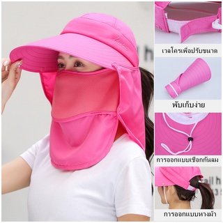 ภาพหน้าปกสินค้าฤดูร้อนป้องกันคอปกหูพนังป้องกันรังสียูวีผู้หญิง หมวกกันแดด SH6189 ที่เกี่ยวข้อง
