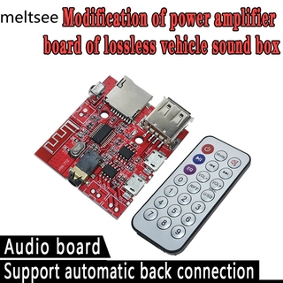 สินค้า 3 W Car Bluetooth 4 . 1 Mp3 Wav Decoding แผ่นบอร์ดโมดูลขยายเสียงรองรับ Usb / Tf / U - Disk / Ir รีโมทควบคุม