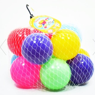 ลูกบอลพลาสติกคละสี 12 ลูก Apex
