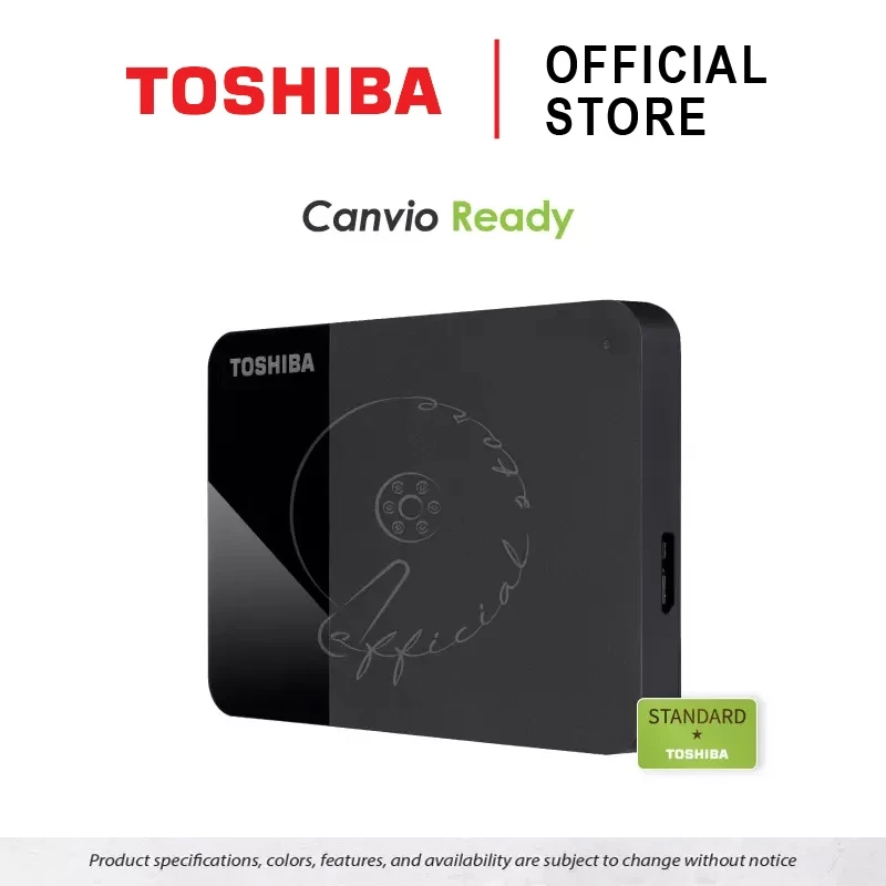 Toshiba Canvio Ready B3 ฮาร์ดดิสก์พกพา 1TB ขนาด 2.5 นิ้ว USB 3.2 SuperSpeed (TSB-HDTP310AK3AA)