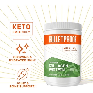 ❇️พร้อมส่ง✨นำเข้าจากอเมริกา🇺🇸 Bulletproof Collagen 18g Protein Powder, 8.5 oz, Unflavored 🇺🇸