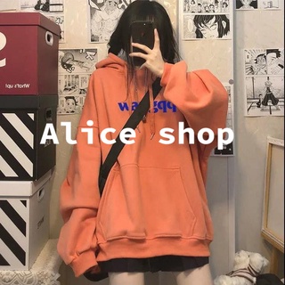 Alice  มี สีให้เลือก เสื้อฮู้ด แขนยาว oversize เสื้อฮูท ใส่สบายๆ  ทันสมัย สบาย Comfortable สไตล์เกาหลี FS670940 36Z230909