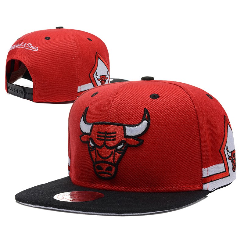 ใหม่-หมวกแก๊ปแฟชั่น-ลายทีมบาสเก็ตบอล-nba-chicago-bulls