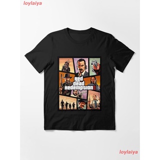 Arthur Morgan Video Gamer Art Essential T-Shirt เสื้อยืดผู้ชาย ลายการ์ตูนพิมพ์ลายเสื้อลายการ์ตูนผู้หญิง เสื้อคอกลม สินค้