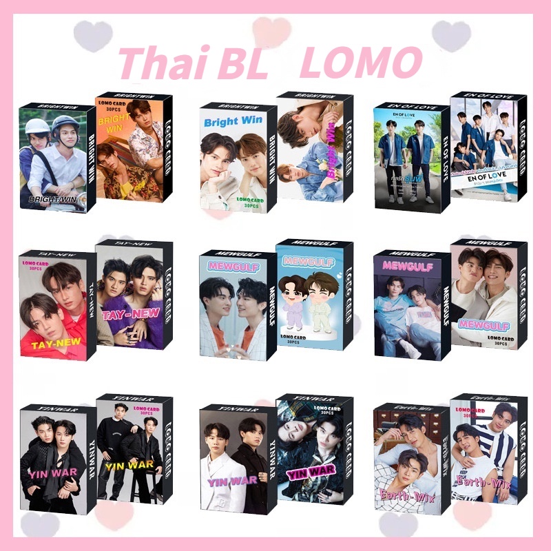 รูปภาพของThai BL BrightWin Mewgulf Taynew OffGun Earthmix YINWAR EN OF LOVE Photocard Lomo Card 30 ชิ้น / กล่องลองเช็คราคา