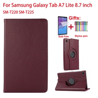 เคสหนังหมุนได้ 360 องศาสําหรับ Samsung Galaxy Tab A7 Lite 8.7 นิ้ว Sm-T220 T225