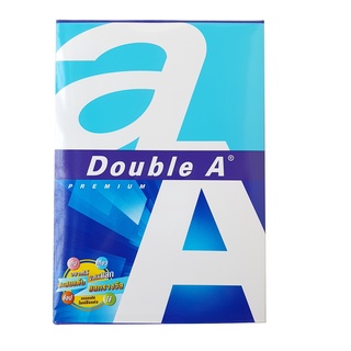 Double A กระดาษถ่ายเอกสาร 80 แกรม A4 แบบรีม 500 แผ่น ขนาด เอ 4 (210 x 297 มม.)