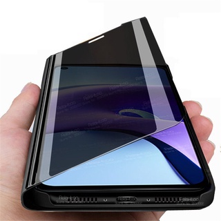Luxury Smart Mirror Flip Magnetic Case For Xiaomi Redmi Note 9T Case Xiomi Redme Redmy Note9t 9 T Phone Cover Stand Fundas Coque