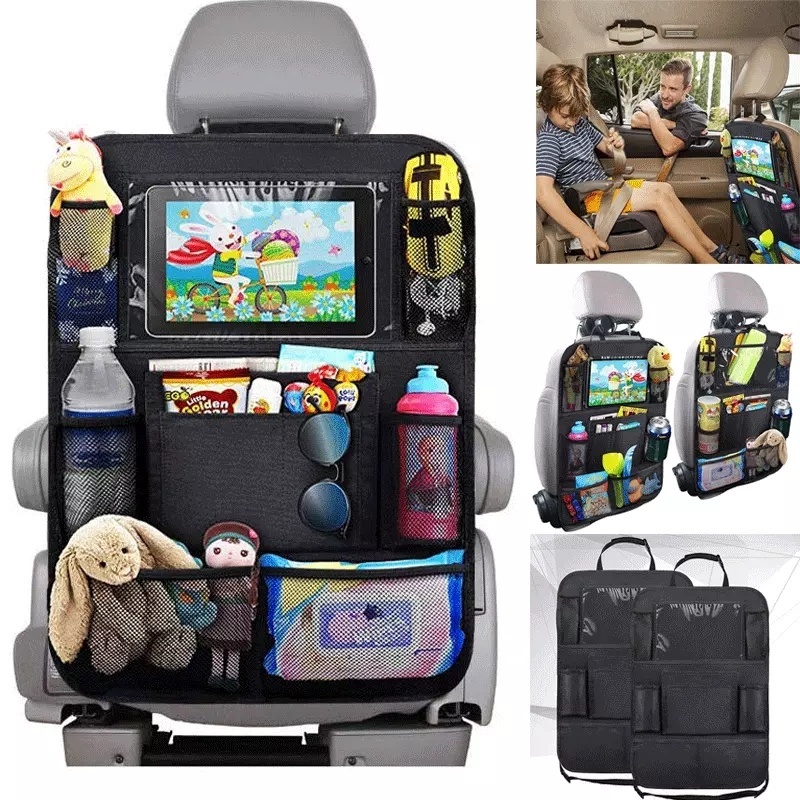 [1ชิ้น Universal Car Seat Headrest Bags] [Car Seat Holder MultiPocket