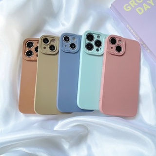 พร้อมส่งในไทย🌴 เคสโทรศัพท์ เคสสีพื้น เคสมือถือ เคส TPU เคสนิ่ม พาสเทลเคส TPU-R1713