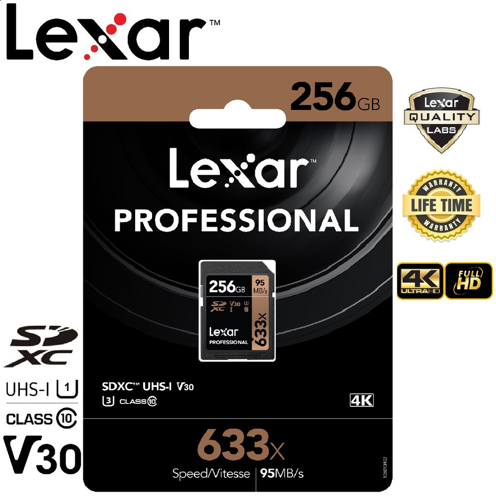 ภาพหน้าปกสินค้าLexar 256GB SDXC Professional 800x (120MB/s) จากร้าน legendthailand บน Shopee