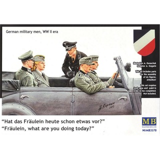โมเดลประกอบฟิกเกอร์ทหาร Master Box 1/35MB3570 Fräulein, what are you doing today? German military men, WW II era