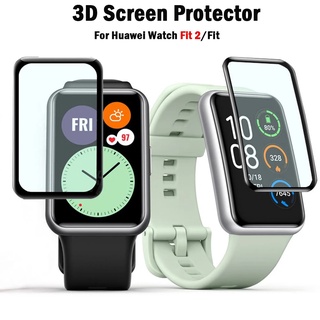 9d โค้ง นิ่ม ป้องกัน กระจก สําหรับ Huawei Watch Fit 2/Fit Mini/Honor Watch ES ฟิล์มกันรอย เต็มจอ