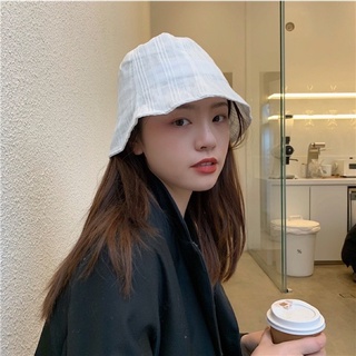 หมวก bucket สไตล์เกาหลี minimal พร้อมส่ง