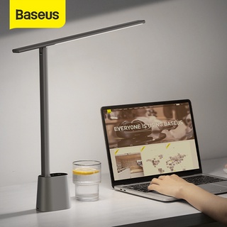 Baseus โคมไฟตั้งโต๊ะ LED พับได้ ความสว่างสูง เต็มสเปกตรัม สําหรับบ้าน ห้องนอน หอพักนักเรียน