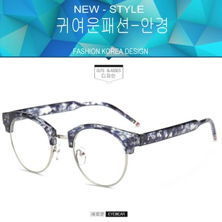 Fashion แว่นตากรองแสงสีฟ้า รุ่น 8630 สีดำลายกละตัดเงิน ถนอมสายตา (กรองแสงคอม กรองแสงมือถือ) New Optical filter