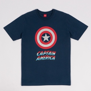 Marvel Men -T-Shirt Spider-Man Captain America เสื้อยืดผู้ชายลายมาร์เวล สไปเดอร์แมน กับตันอเมริกา สินค้าลิขสิทธ์แท้100%