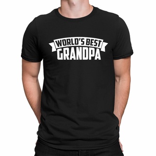 [S-5XL] เสื้อยืด พิมพ์ลาย Worlds Best Grandpa Grandather Fathers Day Gif Sleee สําหรับผู้ชาย 818800