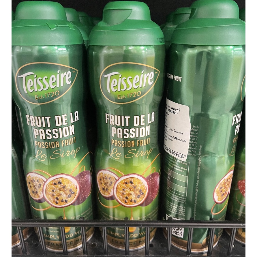 tha-shop-600-มล-x-1-teisseire-passion-fruit-syrup-เตสแซร์-ไซรัป-กลิ่นเสาวรส-หัวเชื้อ-น้ำเชื่อม-ค๊อกเทล-น้ำหวานเข้มข้น