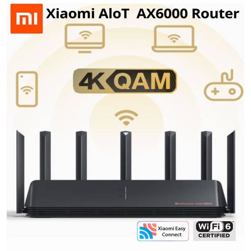 [พร้อมส่ง] Xiaomi Router AX6000 WiFi6 4K QAM 6000 Mbps OFDMA MU-MIMO ...