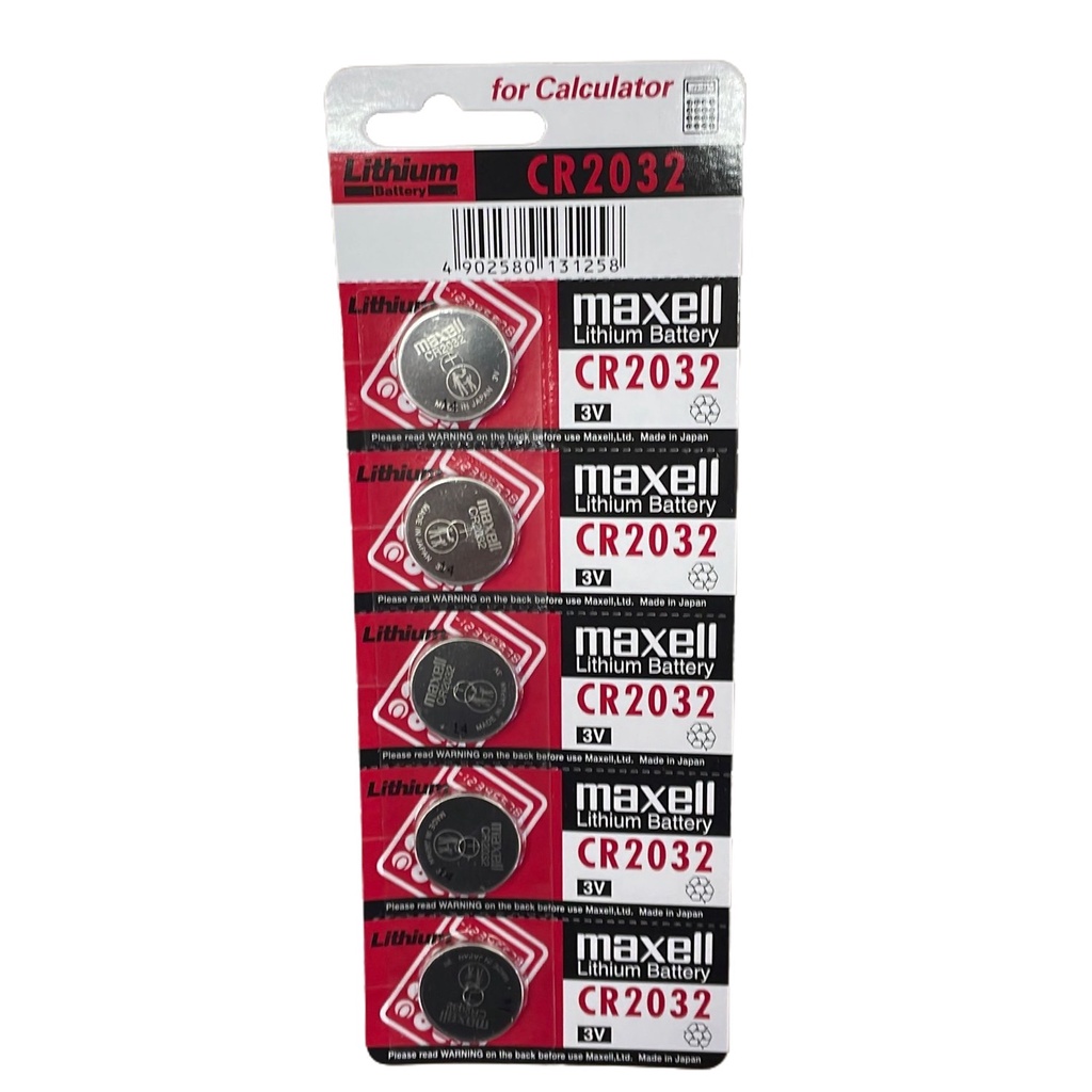 ถ่านกระดุม Maxell Cr2032 3V 5 ก้อน Shopee Thailand