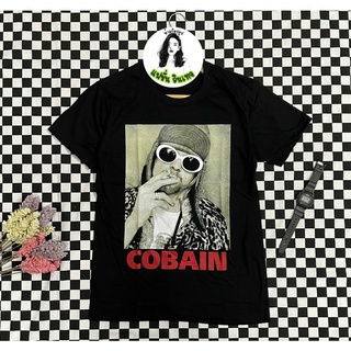 เสื้อยืดวินเทจ COBAIN แฟชั่นวินเทจยุค90 ราคาถูก