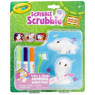 Crayola Scribble Scrubbie Safari Crocodile&Cobra ชุดระบายสีสัตว์ป่าจระเข้และงูเห่า