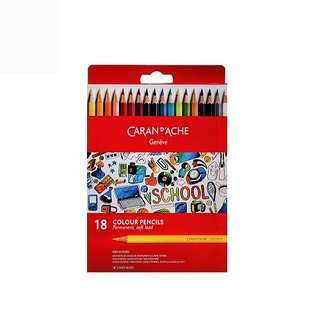 Caran D’Ache ชุดสีไม้ School Line 18 สี