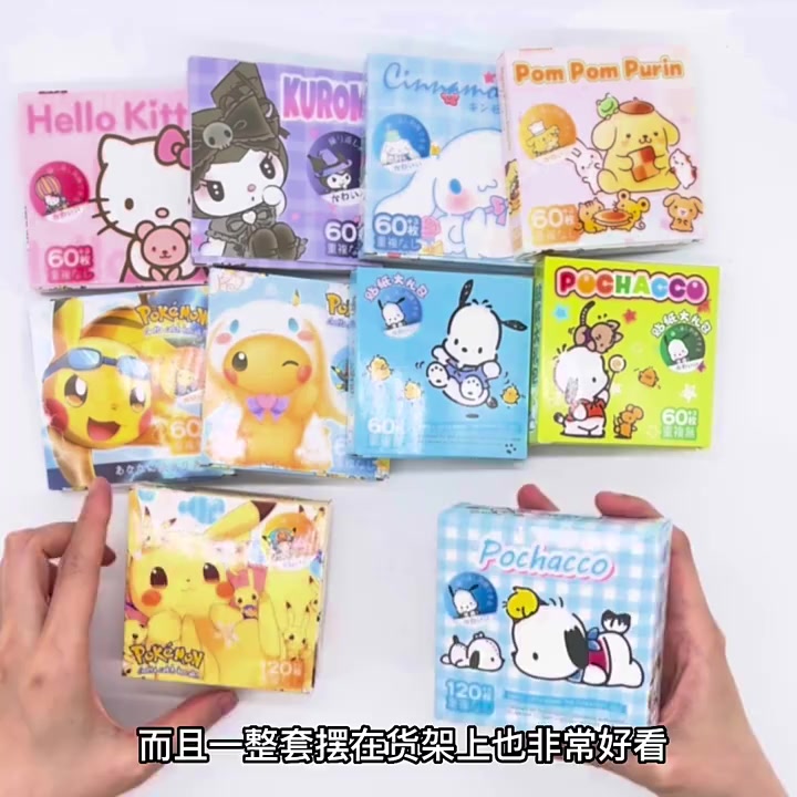 สติกเกอร์-กันน้ํา-ลาย-cinnamoroll-hellokitty-sanrio-kuromi-mymelody-สําหรับตกแต่งเต็นท์-60-ชิ้น